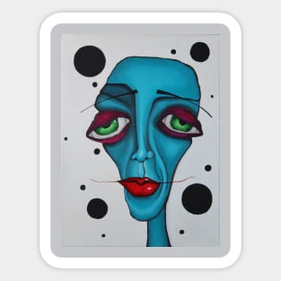 abstract face Sticker
